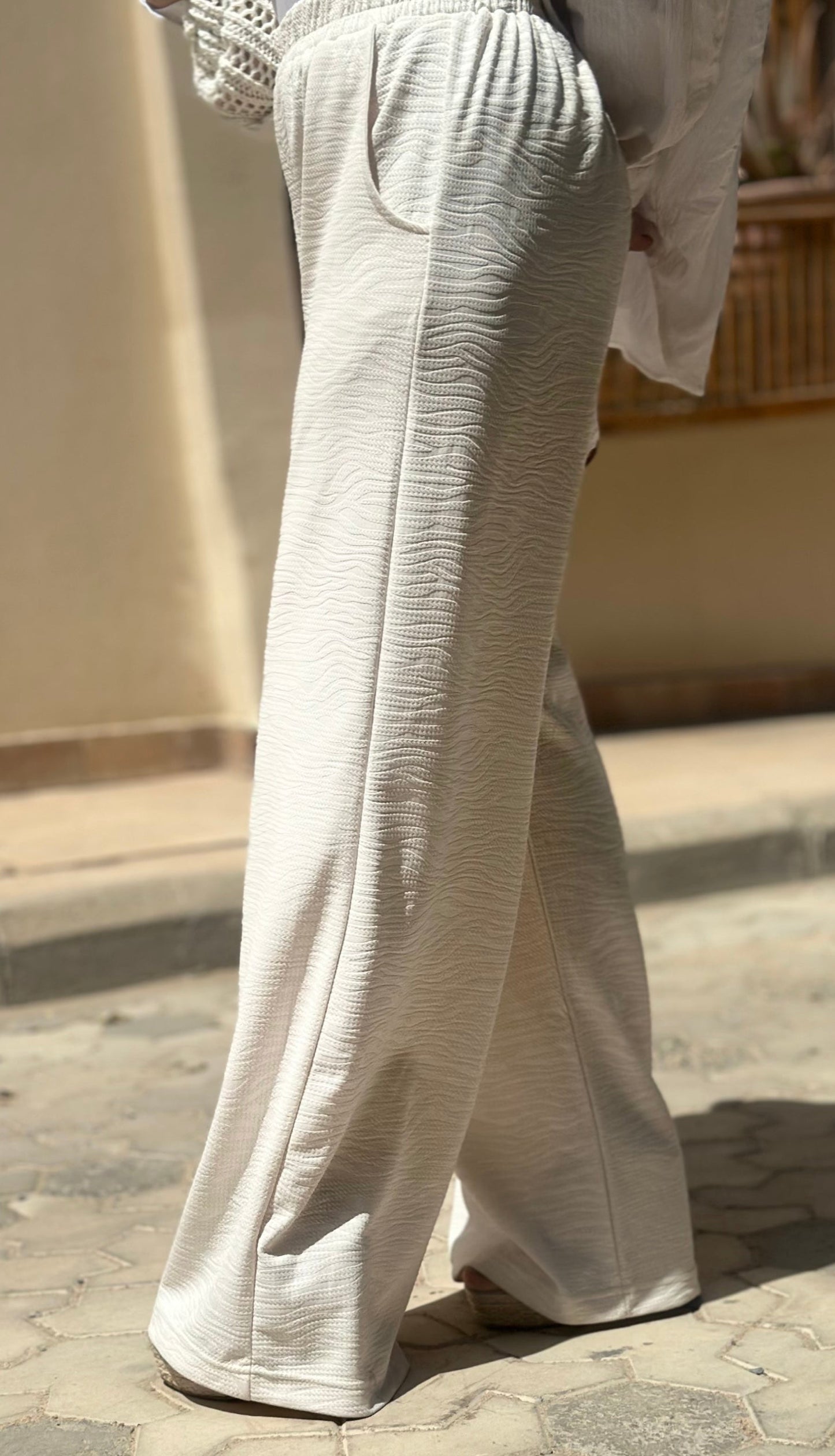 Off-white Flowy wide-leg pants