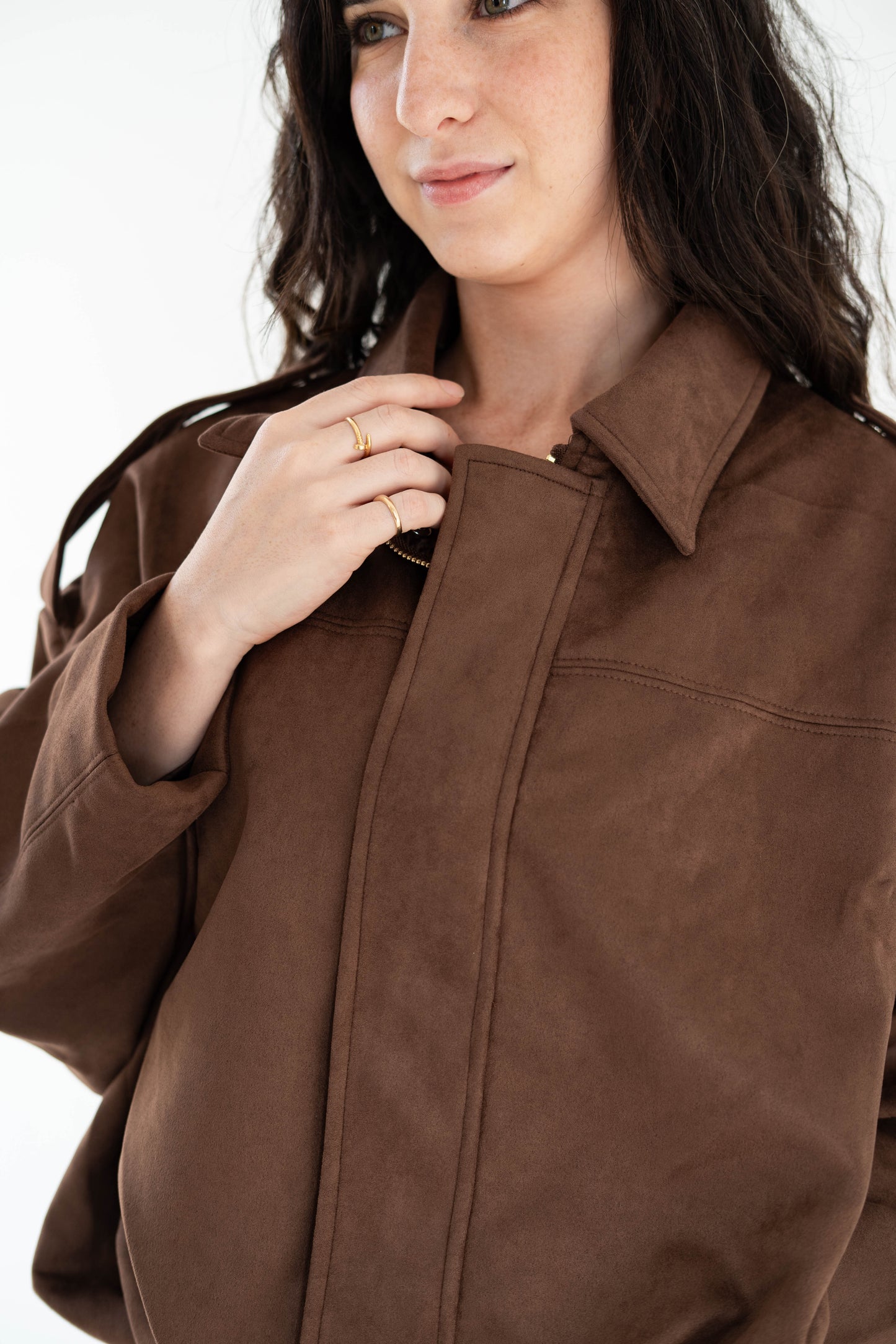 Woven fabric vintage Bomber jacket