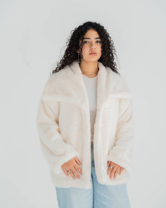 Cozy Faux Fur Jackets – Classic Black and White